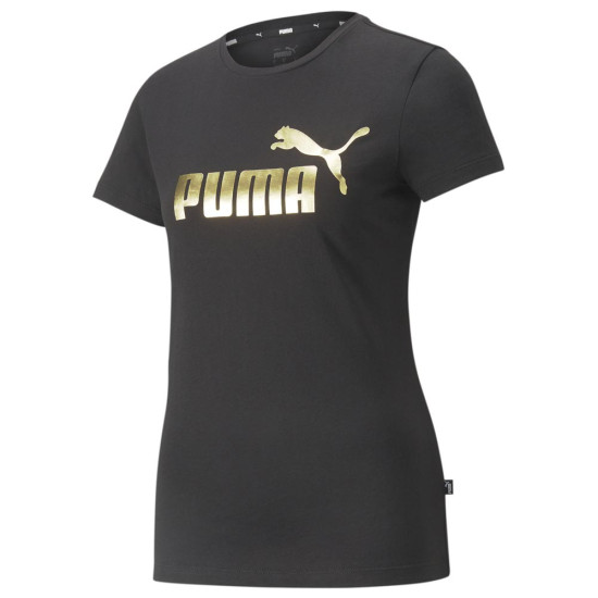 Puma Γυναικεία κοντομάνικη μπλούζα Ess+ Metallic Logo Tee